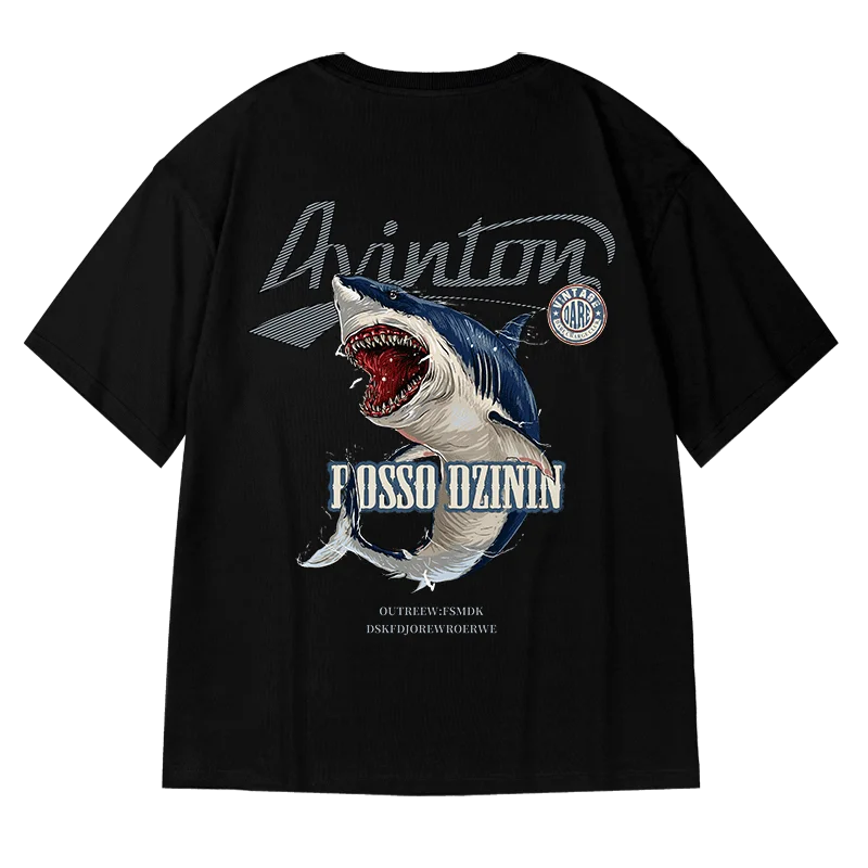 Shark Print Oversized Shirt™