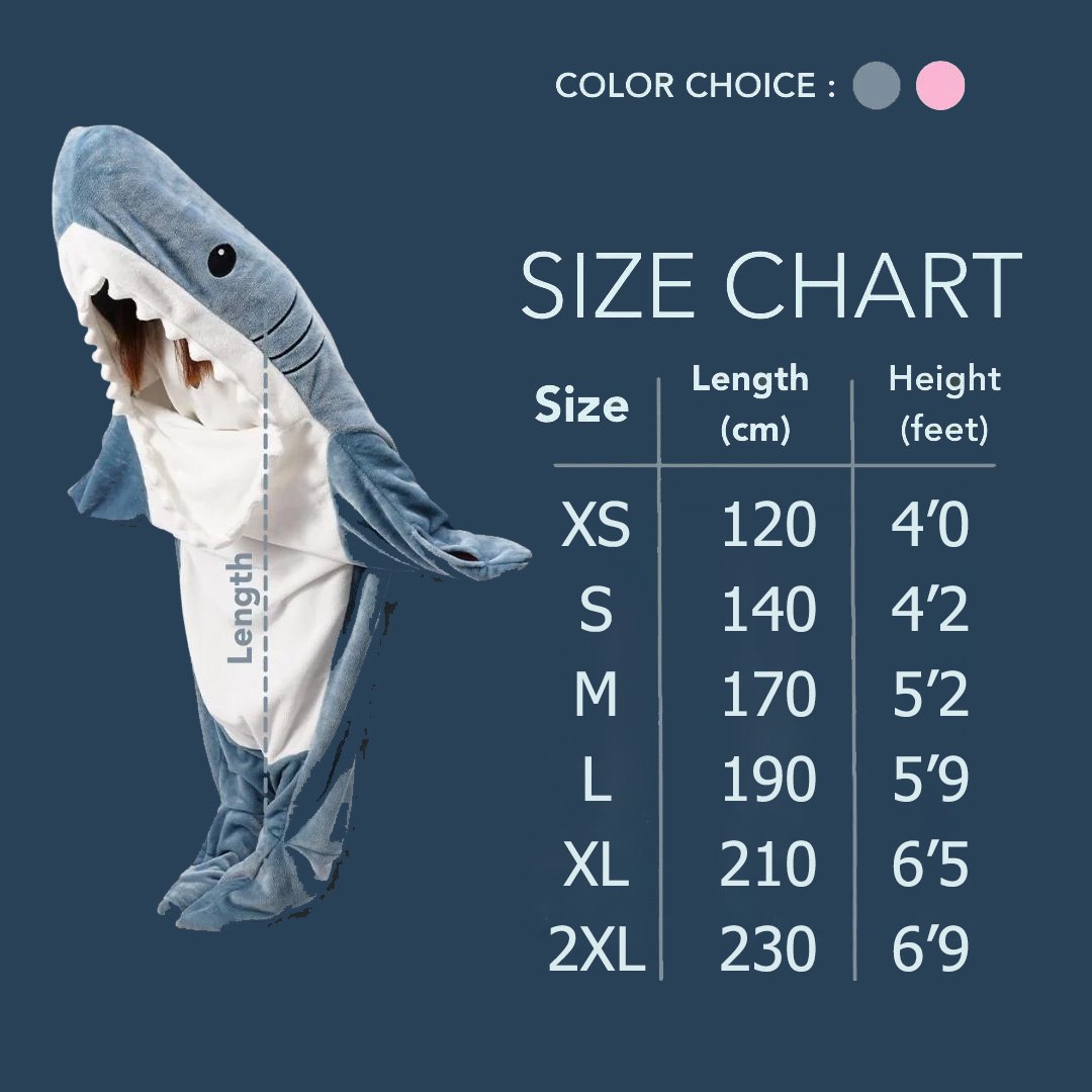  Mycozyshark - Manta con capucha de tiburón, mameluco de tiburón,  acogedora manta de tiburón para adultos, Azul : Hogar y Cocina